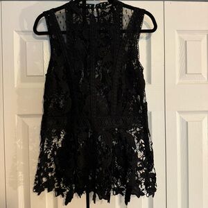 NWOT Express sleeveless lace top